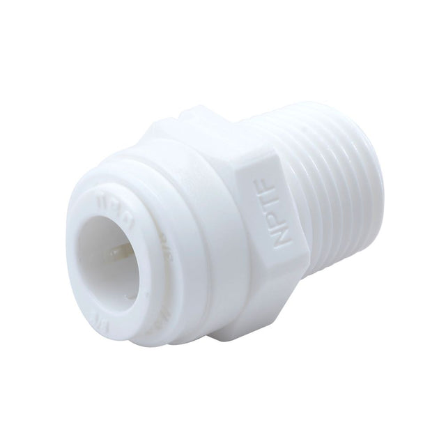 NeoFit - Acetal White Male Connector 3/8" tube x 3/8" NPTF