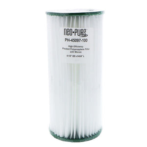 Neo-Pure PH-45097-100 9-3/4" BB High Efficiency Pleated Filter 100 micron