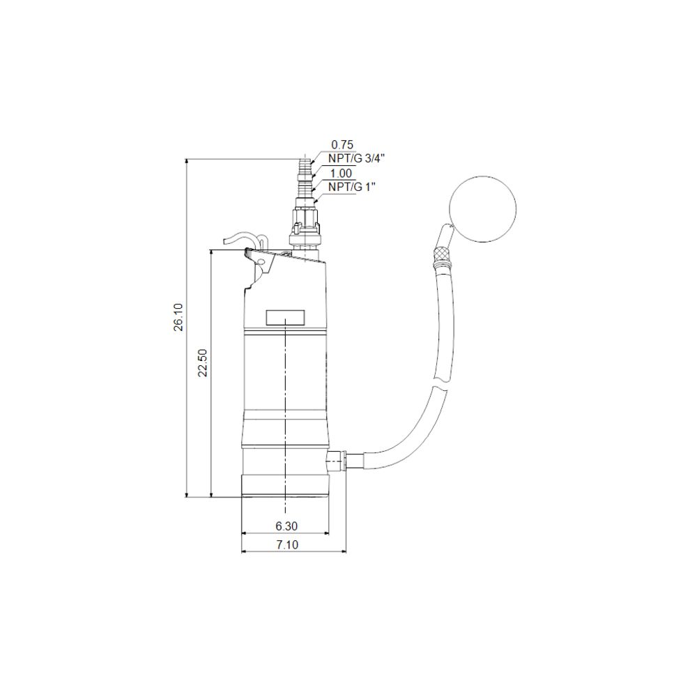 Grundfos Submersible SBA3-45-AW 92713162