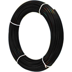 Black 1/4" OD LLDPE Polyethylene Tubing