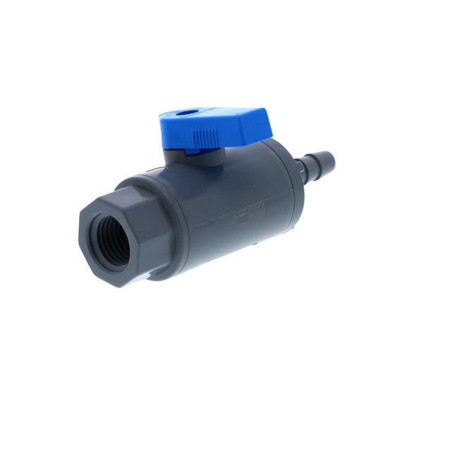 SMC Inline Ball Valve PVC FNPT/Barb - 1/4 ID Barb x 1/4 FNPT