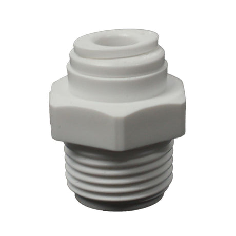 Male Connector Acetal 1/4 qc x 3/8 MNPT