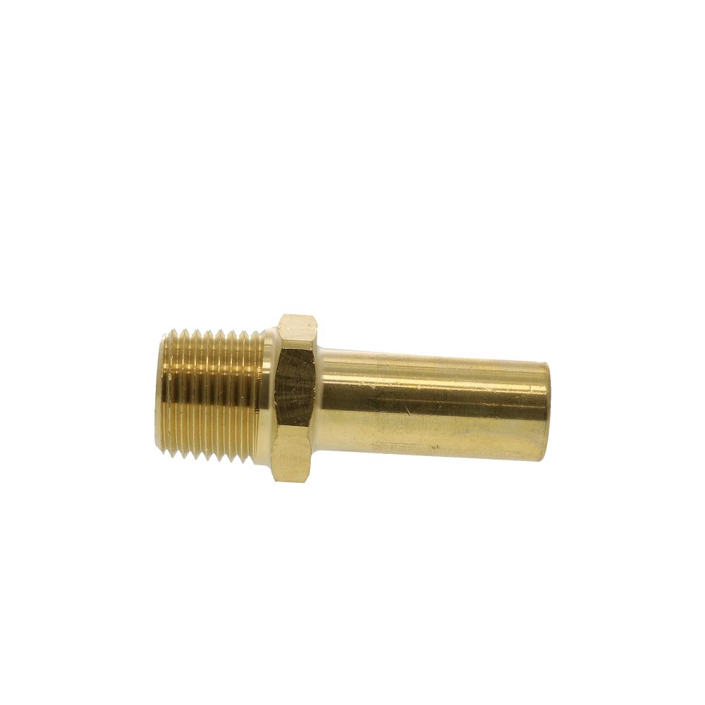 John Guest Brass Male Stem Adapter NPT - 1/2 CTS x 1/2 NPT