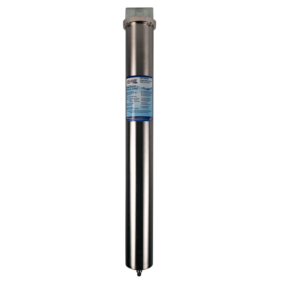 Neo-Pure SFR3 Series Single Filter Housing with Ring Nut Closure - 1" Inlet/Outlet