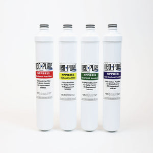 Neo-Pure RO Pure Plus VOC 4 Pack Filter Kit Replacement For Watts Premier 531160