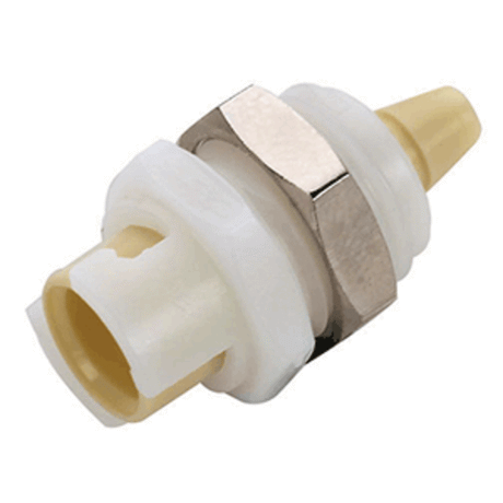 SMFPM0112 Non-Valved Panel Mount Hose Barb Coupling Body 1/16 Hose Barb