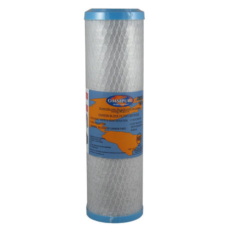Omnipure OMB934-1L 9-3/4" Coconut Shell Carbon 1mic Block Filter w/ Lead Reduction