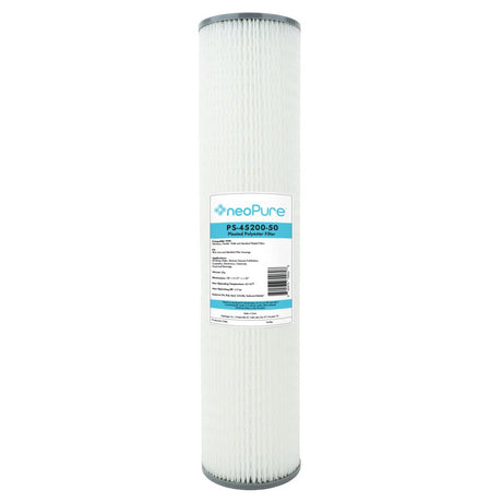 Neo-Pure PS-45200-50 20" BB High Efficiency Pleated Filter 50 micron