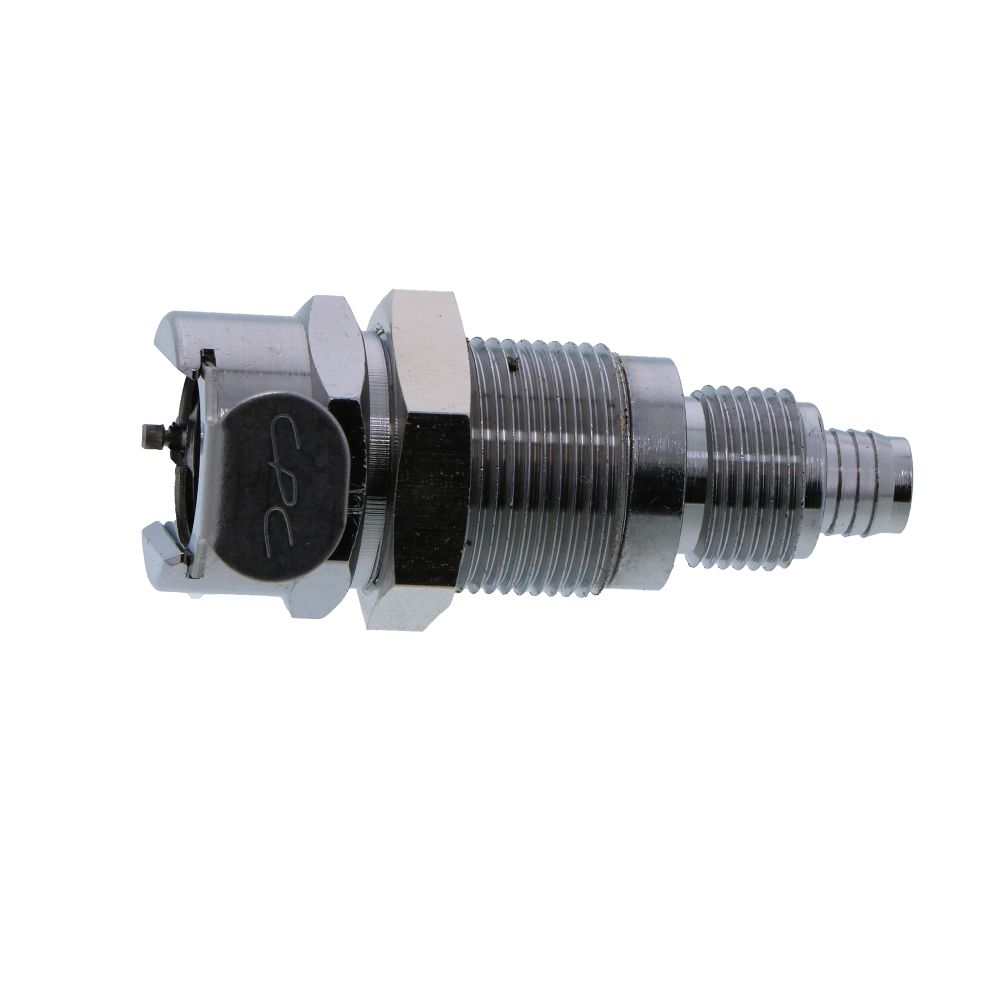 LCD12006 Valved Panel Mount PTF Coupling Body 3/8 PTF