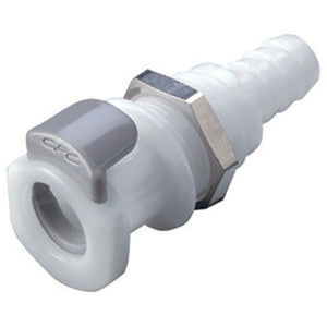 APC16006 Panel Mount Hose Barb Coupling Body 3/8 ID Barb