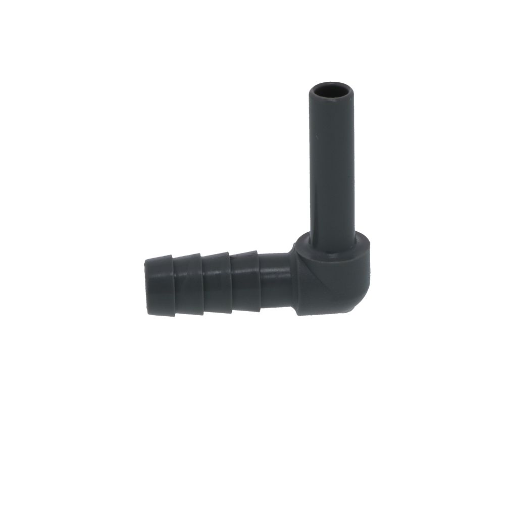 John Guest Stem Elbow Barb Connector  - 1/4 OD Stem x 5/16 ID Barb