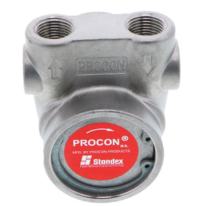Procon Pump NSF Stainless Steel 100 GPH 3/8" NPT w/ .188" Double Flat Drive [Clamp-on]