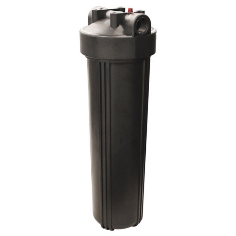 20" BB Housing - Black Sump/Cap With Pressure Release - 1" Port