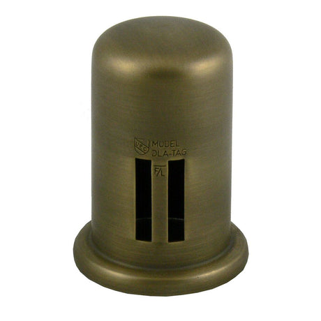 Brass Cover Cap for Twin Inlet Air Gap - Weathered Brass