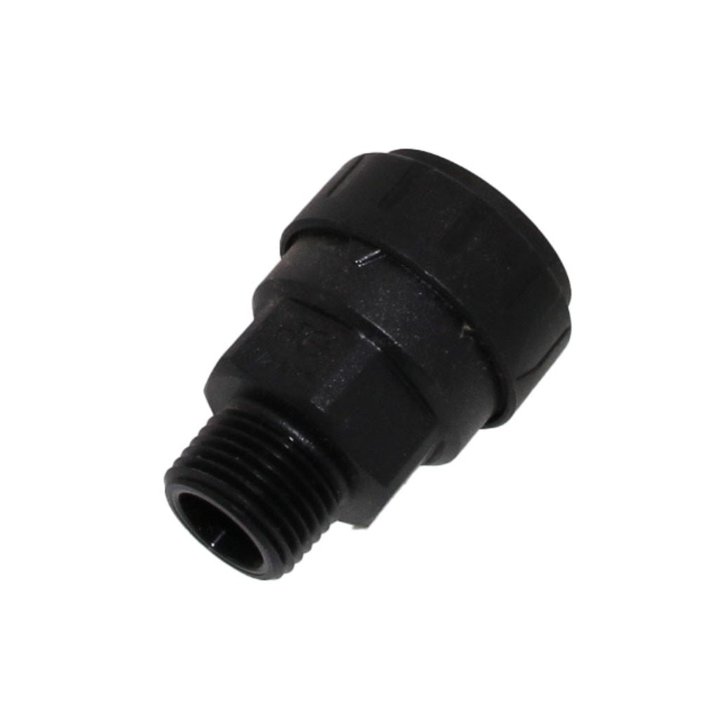 John Guest Black Male Connector - 3/4 CTS x 1/2 NPT