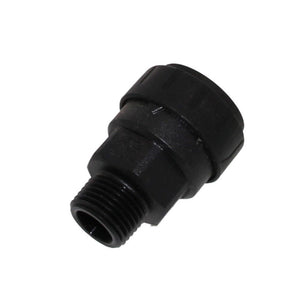 John Guest Black Male Connector - 3/4 CTS x 1 NPT