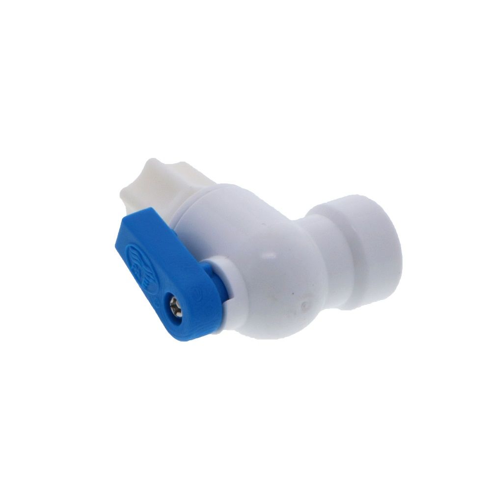 Shut-Off Valve Elbow Polypropylene - BV-102A - BV-102-JC - 1/4" FPT x 1/4"