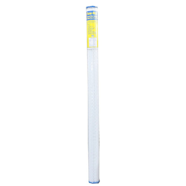 40" x 2-3/4" Flow-Max Pleated Poly - 20 mic
