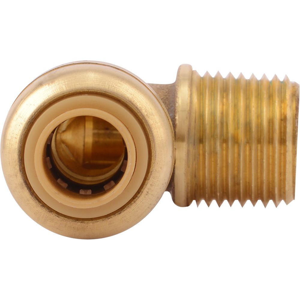 SharkBite® U276LF Lead-Free Brass Push-to-Connect Dishwasher Elbow - 1/4" x 3/8" MPT