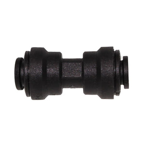 John Guest Union Connector Black Polypropylene  - 5/16