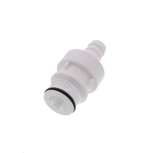 HFCD22635 Valved In-line Hose Barb Coupling Insert 3/8 ID Barb