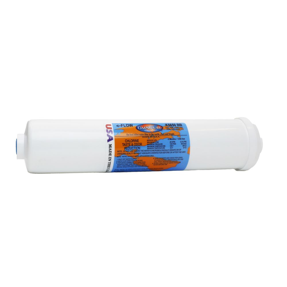 Omnipure Inline Calcite Water Filter 12" x 2.5"