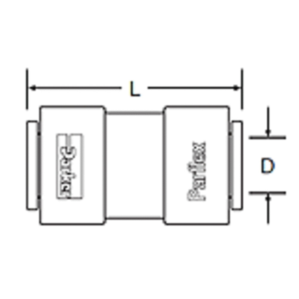 Kynar PVDF Union Connector - 3/8