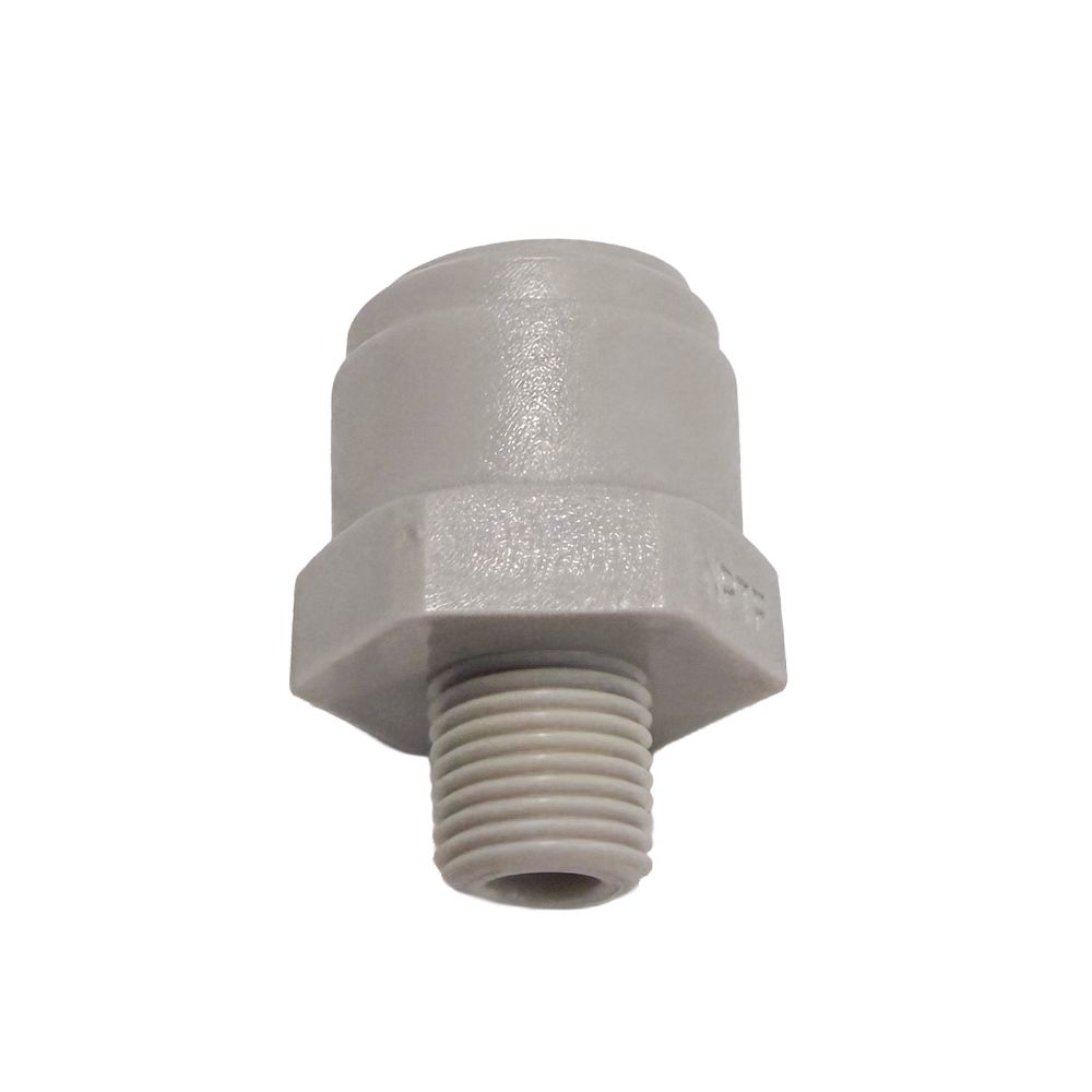 NeoFit - Acetal Gray Male Connector- 3/8"tube x 1/8"NPTF