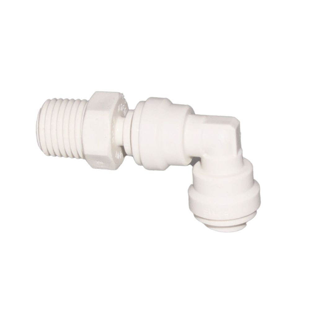 John Guest Swivel Elbow Polypro - 3/8 x 3/8 NPTF