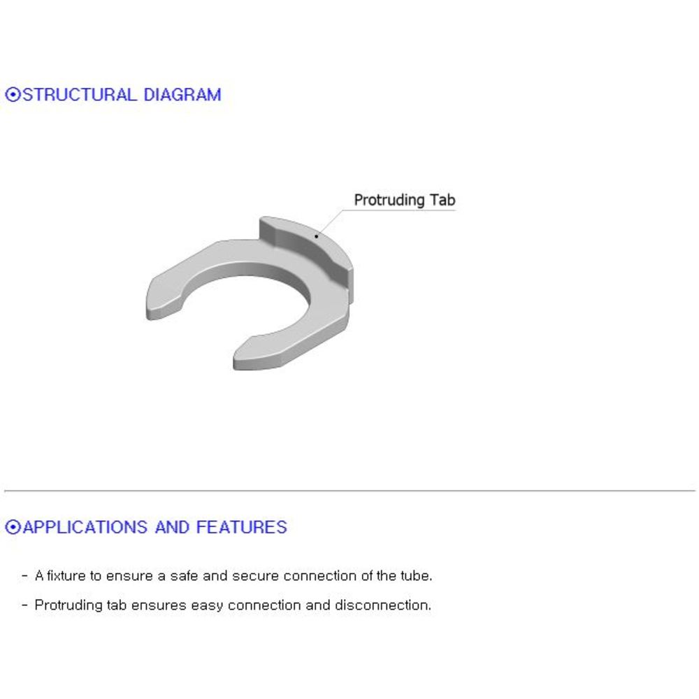 NeoFit - Acetal Black Locking Clip 15mm