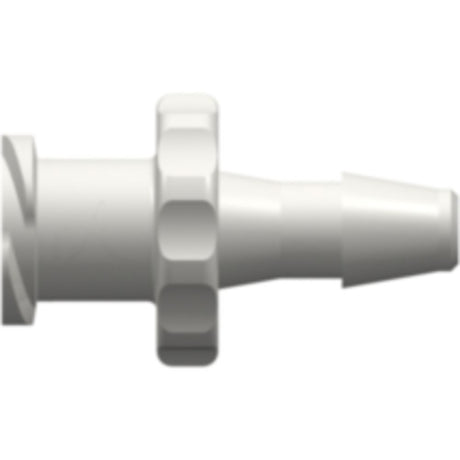 LinkTech Female Luer Thread Style to 200 Series Barb, 1/8" [3.2 mm] ID Tubing, White Nylon