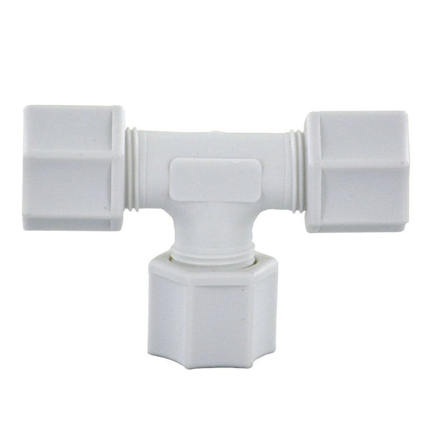 JACO 70-4-P-O Polypropylene Union Tee 1/4 OD Tube x 1/4 OD Tube x 1/4 OD Tube