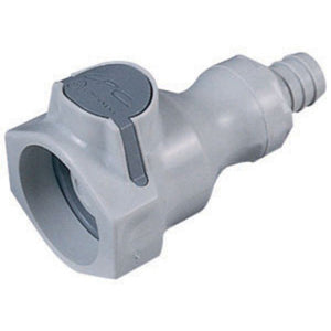 UDC Valved In-Line Hose Barb Coupling Body - 3/8 ID Barb Silicone O-Ring