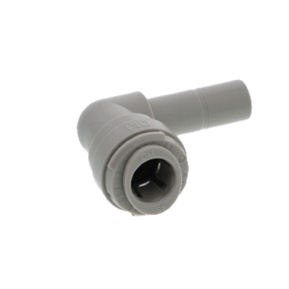 NeoFit - Acetal Gray Stem Elbow- 3/8"tube OD x 3/8"stem