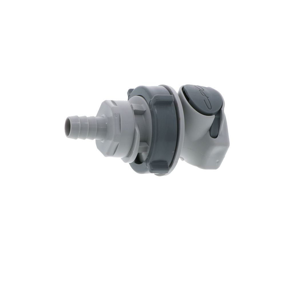 HFC16612 Panel Mount Hose Barb Coupling Body 3/8 ID Barb