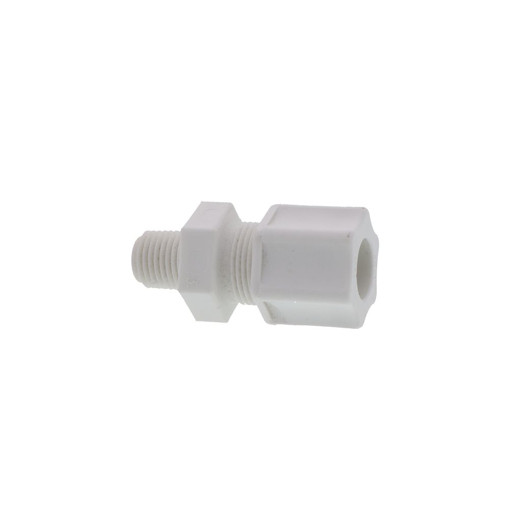 JACO 10-8-4-P-O Polypropylene Male Connector 1/2 OD Tube x 1/4 MPT