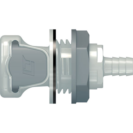 LinkTech Panel Mount Socket, Valved, 3/8" HB