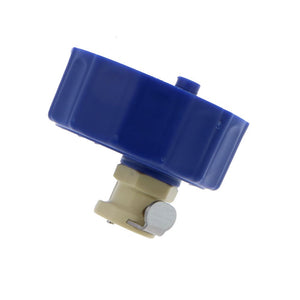 Colder BQ45GL1001 45mm Cap with PMC12 1/4 Hose Barb Valved Inline Body