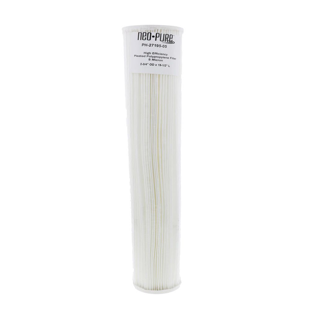 Neo-Pure PH-27195-05 19-1/2" High Efficiency Pleated Filter 5 micron
