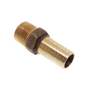 Brass Hose Barb Male Adapter Lead-Free 1 MIPT x 1 Barb