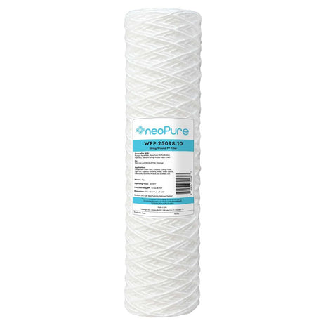 Neo-Pure WPP-25098-10 10" Surfactant Free  String Wound Filter 10 Micron