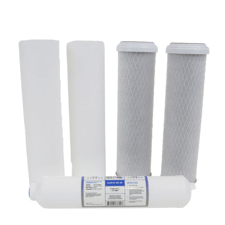 Pentek RO-2500 and RO-2550 RO System Replacement Prefilter and Postfilter Kit Compatible with Vertex Green Machine PT-4G and PT-4GS