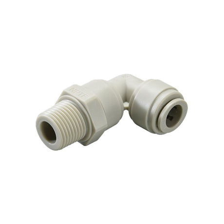NeoFit - Acetal Gray Male Elbow Swivel- 1/2"tube OD x 1/2"NPTF