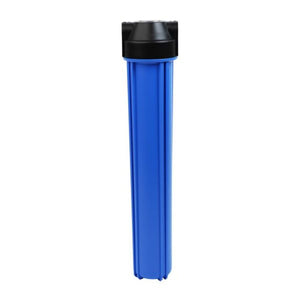20" Neo-Pure SlimLine Flat Cap Housing NSF Black Cap/Blue Sump 1/2" w/o Pressure Relief