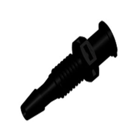 PMLF4131 Luer Fitting Black Nylon Panel Mount Female Luer X 1/8 HB