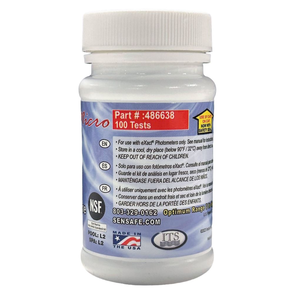 eXact Micro Strips - Chlorine, Total [100/bottle]