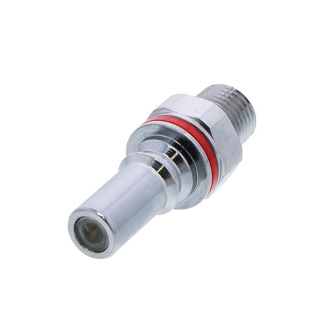 LQ4D24004RED Valved Pipe Thread Liquid Cooling Coupling Insert 1/4 NPT Warm Red