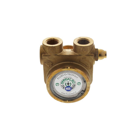 Fluid-o-Tech Lead Free Brass Rotary Vane Pump with Brass Key 240 gph 1/2" NPT