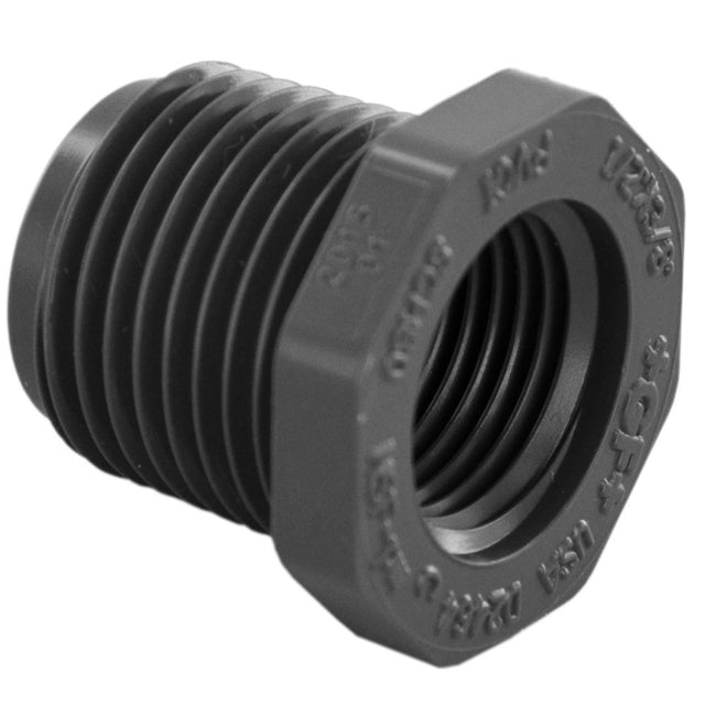Schedule 80 PVC Bushing 1/2" MIP x 3/8" FIP