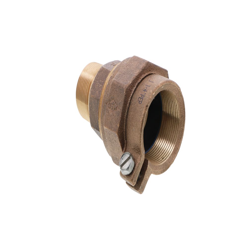 Lead-Free Brass Straight Reducing Union 1-1/4 Pack Joint [PEP] x 1 MPT